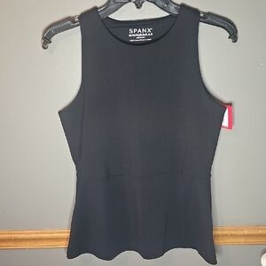 SPANX Black Fitted Sleeveless Tank Top